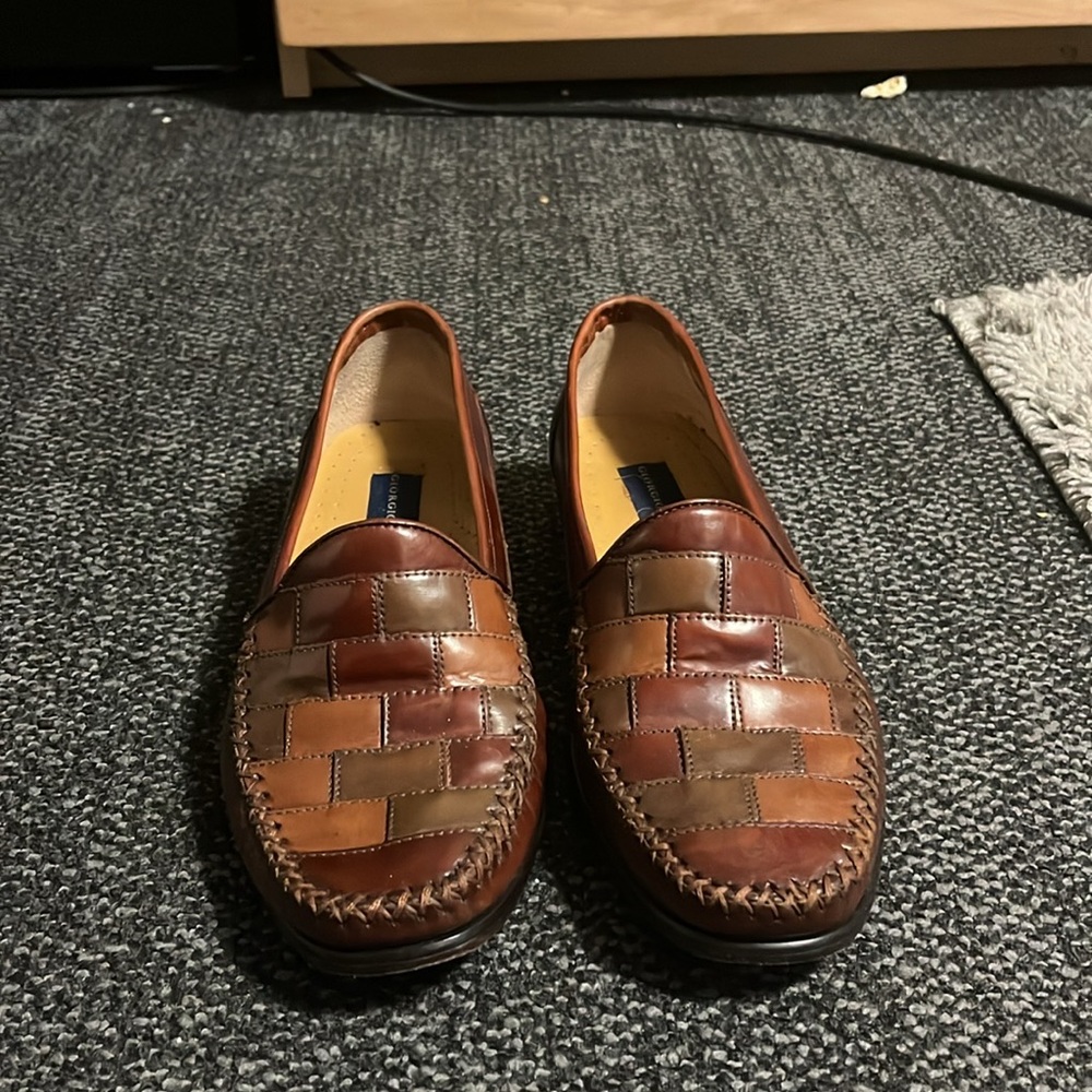 Men's Brown Leather Loafers